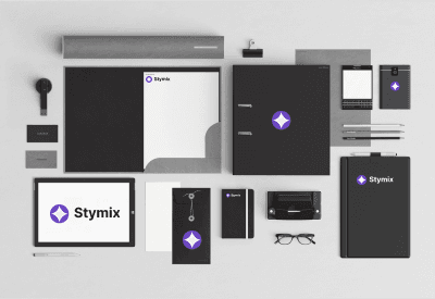 visuals of stymix logo on different device's screen